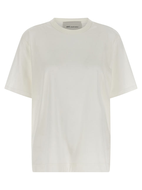 Ami Paris White Cotton T-Shirt Ami Paris