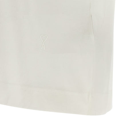 Ami Paris White Cotton T-Shirt