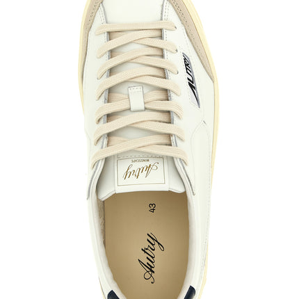 Autry White Cowhide Low Top Sneakers