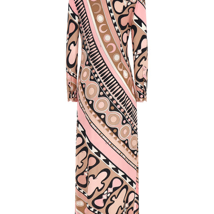 Emilio Pucci Multicolor Viscose Long Dress