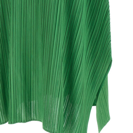 PLEATS PLEASE ISSEY MIYAKE Bicolor Polyester Midi Dress