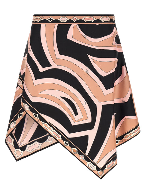 Emilio Pucci Multicolor Silk Long Skirt Emilio Pucci