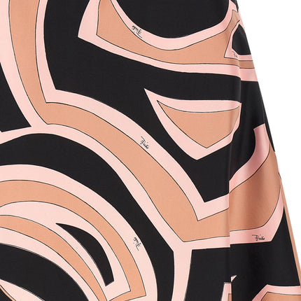 Emilio Pucci Multicolor Silk Long Skirt