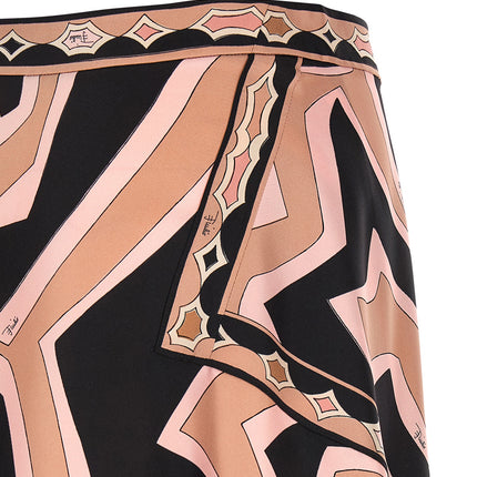 Emilio Pucci Multicolor Silk Long Skirt