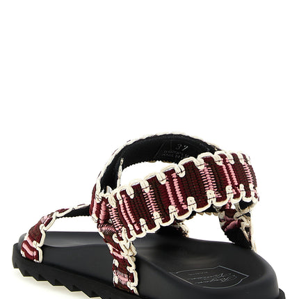 Roger Vivier Multicolor Polyester Flat Sandals