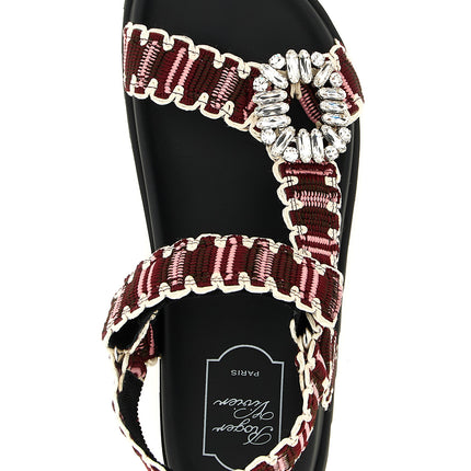 Roger Vivier Multicolor Polyester Flat Sandals