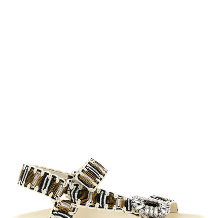Roger Vivier Multicolor Polyester Flat Sandals