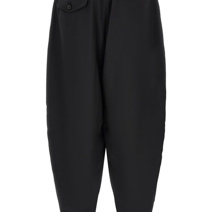 Comme Des Garçons Black Polyester Casual Pants