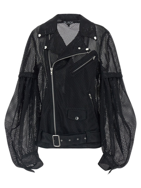 Comme Des Garçons Black Polyester Biker Jacket Comme Des Garçons