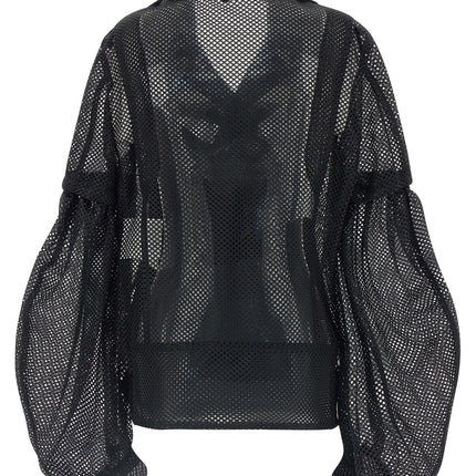 Comme Des Garçons Black Polyester Biker Jacket