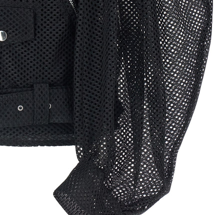 Comme Des Garçons Black Polyester Biker Jacket