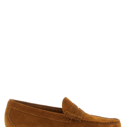 G.H. BASS Brown Cowhide Slip-On Loafers