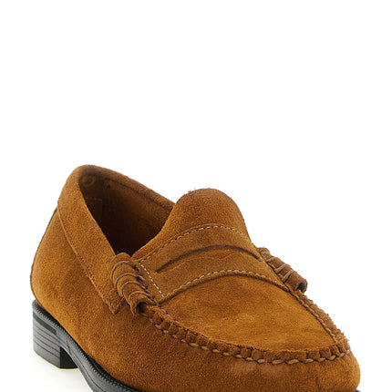 G.H. BASS Brown Cowhide Slip-On Loafers