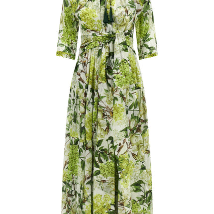 SAMANTHA SUNG Bicolor Cotton Long Dress