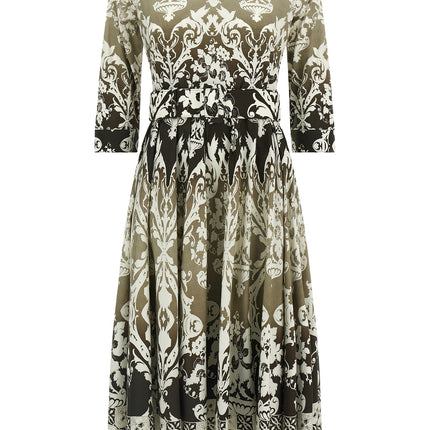 SAMANTHA SUNG Multicolor Cotton Midi Dress