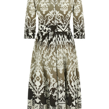 SAMANTHA SUNG Multicolor Cotton Midi Dress