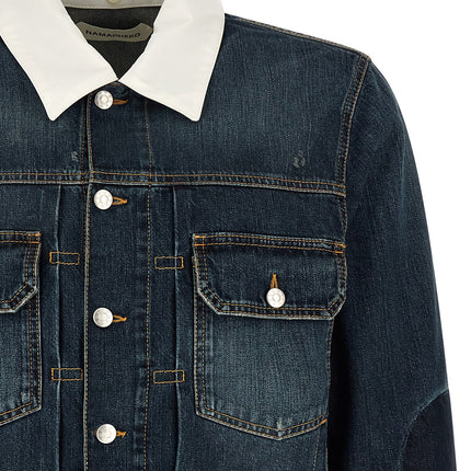 Namacheko Blue Cotton Denim Jacket