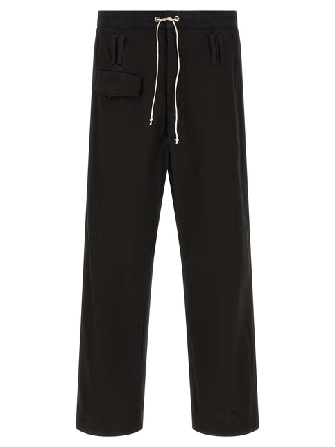 Namacheko Black Cotton Casual Pants Namacheko