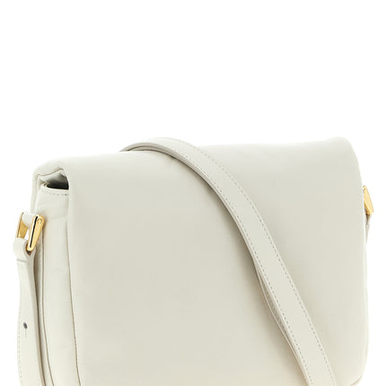 A.P.C. White Cowhide Crossbody Bag