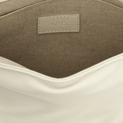 A.P.C. White Cowhide Crossbody Bag