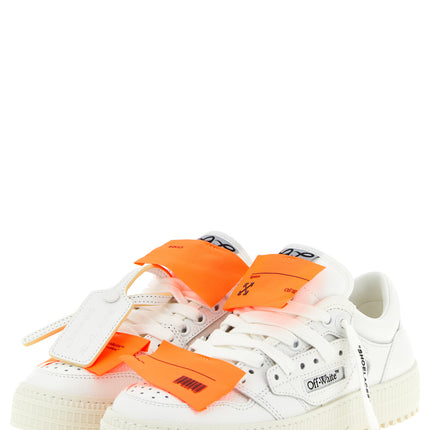 Off-White White Calfskin Athletic Sneakers