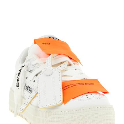 Off-White White Calfskin Athletic Sneakers