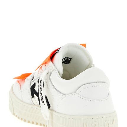 Off-White White Calfskin Athletic Sneakers