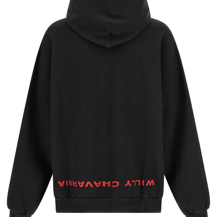 WILLY CHAVARRIA Black Cotton Sweatshirt