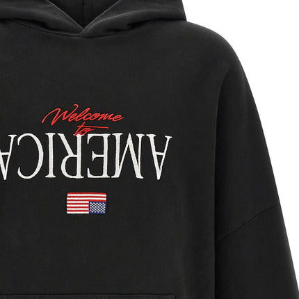 WILLY CHAVARRIA Black Cotton Sweatshirt