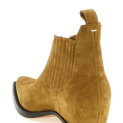 Maison Margiela Brown Bovine Leather Ankle Boots