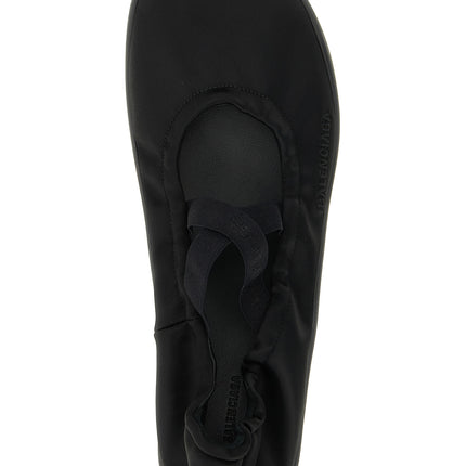 Balenciaga Black Polyester Ballet Flats