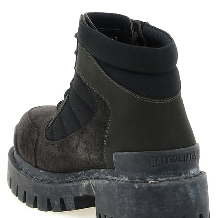 Balenciaga Brown Calfskin Ankle Boots