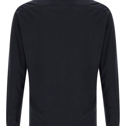 Kiton Blue Cotton Polo Shirt