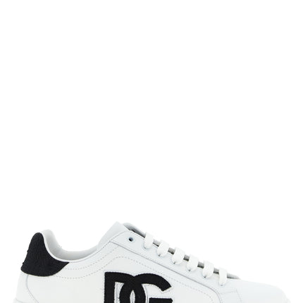 Dolce & Gabbana Bicolor Calfskin Low Top Sneakers