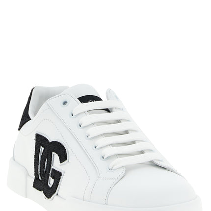 Dolce & Gabbana Bicolor Calfskin Low Top Sneakers