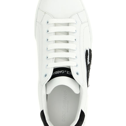 Dolce & Gabbana Bicolor Calfskin Low Top Sneakers