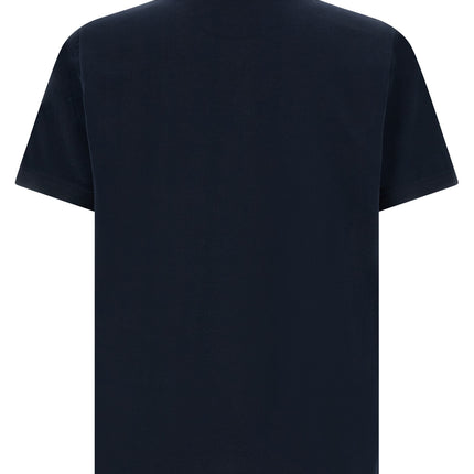 Fendi Blue Cotton Polo Shirt Fendi