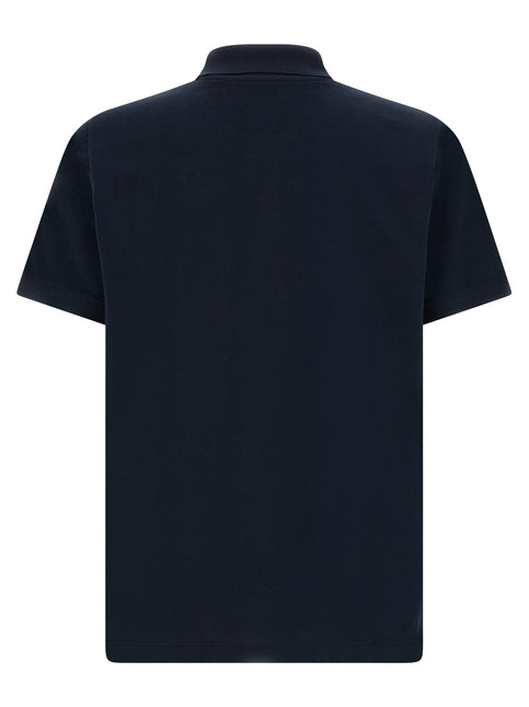 Fendi Blue Cotton Polo Shirt Fendi