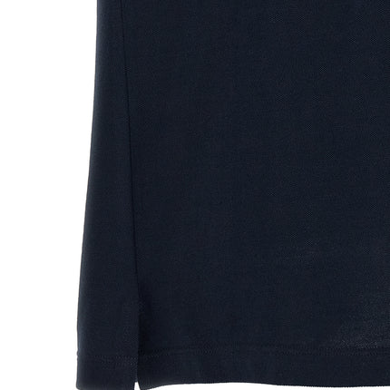 Fendi Blue Cotton Polo Shirt Fendi