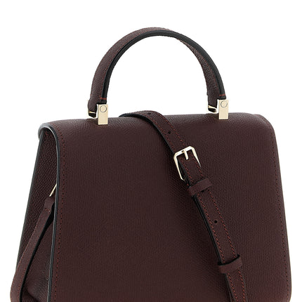 Valextra Bordeaux Calfskin Crossbody Bag