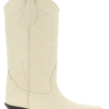 Sonora White Calfskin Chelsea Boots
