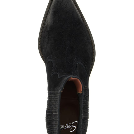 Sonora Black Calfskin Chelsea Boots