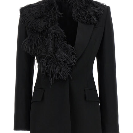 The Attico Black Virgin Wool Blazer