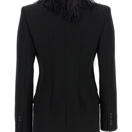 The Attico Black Virgin Wool Blazer