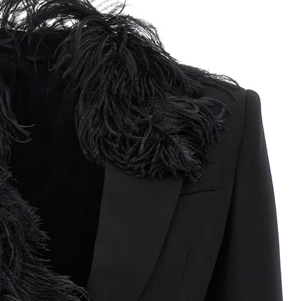 The Attico Black Virgin Wool Blazer