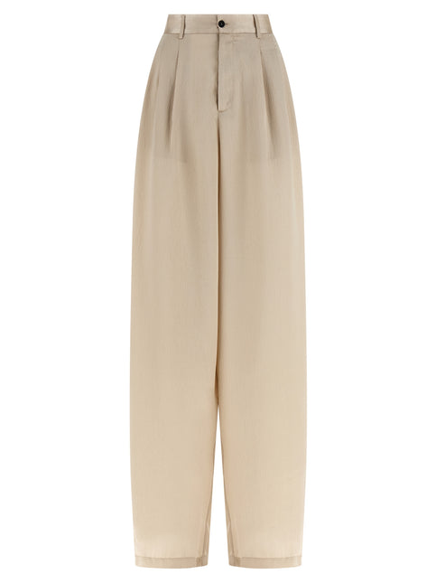 MAISON JEJIA Beige Polyester Casual Pants MAISON JEJIA