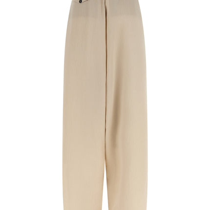 MAISON JEJIA Beige Polyester Casual Pants