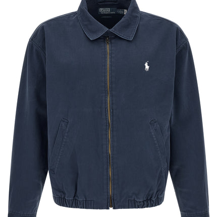 Polo Ralph Lauren Blue Cotton Full-Length Jacket