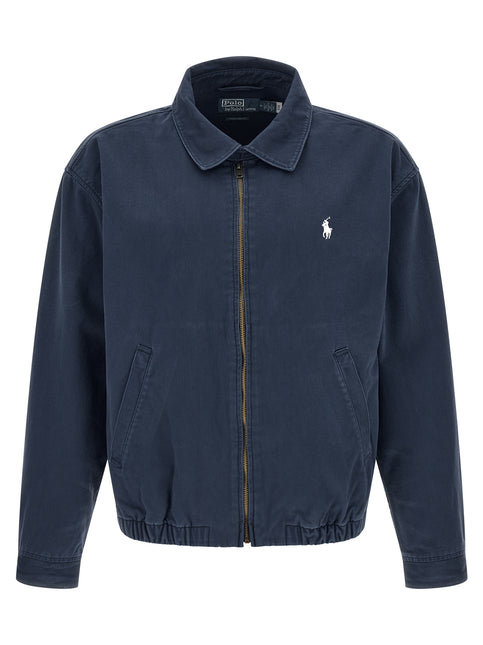 Polo Ralph Lauren Blue Cotton Full-Length Jacket Polo Ralph Lauren