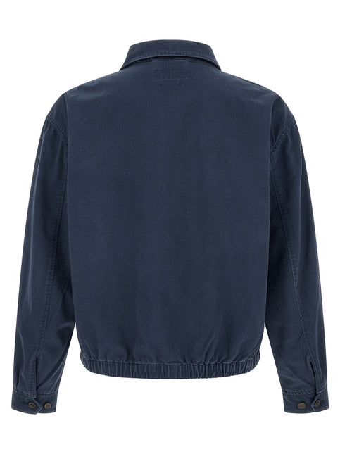 Polo Ralph Lauren Blue Cotton Full-Length Jacket Polo Ralph Lauren